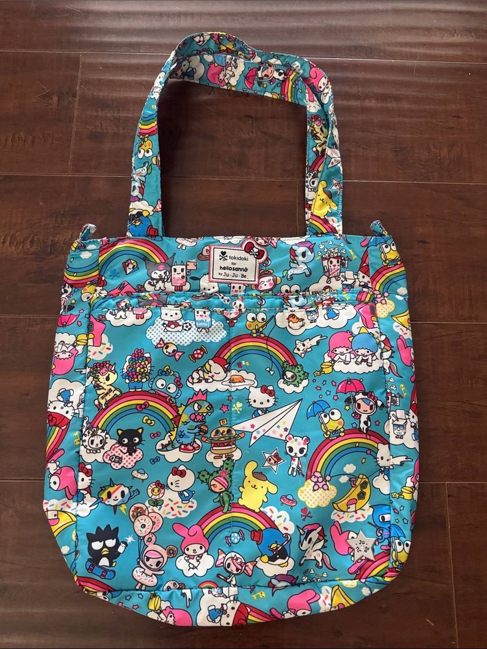 Tokidoki JuJuBe Rainbow Dreams Sanrio Hello Kitty Tote Bag, Like New!